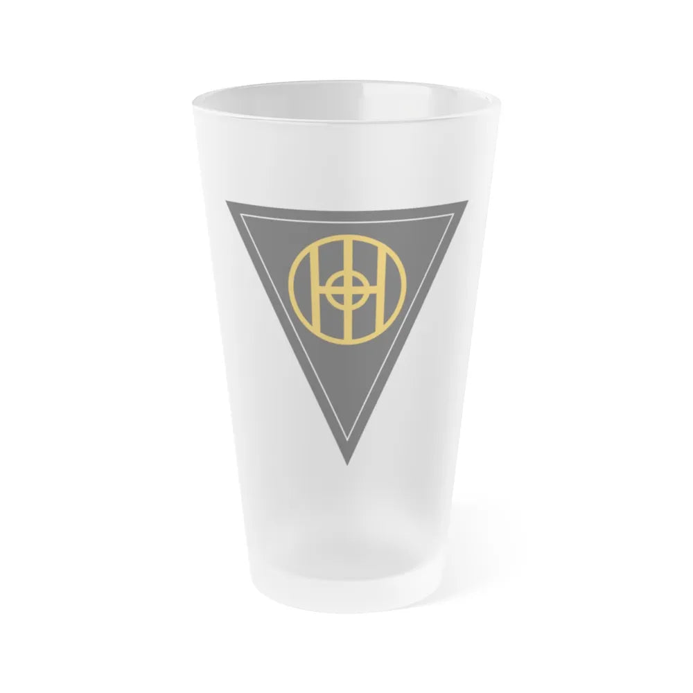 83rd Infantry Division SSI (U.S. Army) Frosted Pint Glass 16oz-Go Mug Yourself