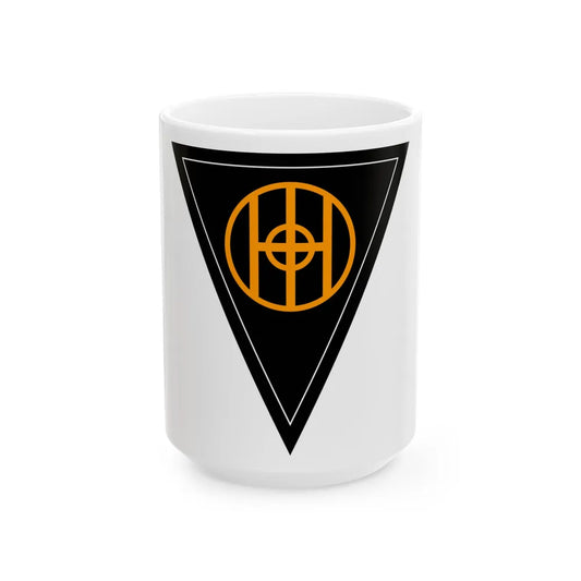 83rd Infantry Division SSI (U.S. Army) White Coffee Mug-15oz-Go Mug Yourself