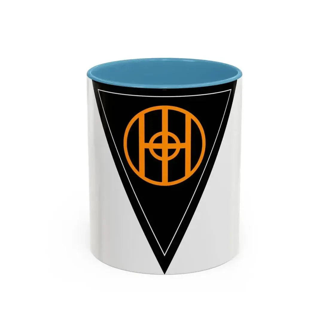 83rd Infantry Division SSI (U.S. Army) Accent Coffee Mug 11oz Light Blue - Go Mug Yourself