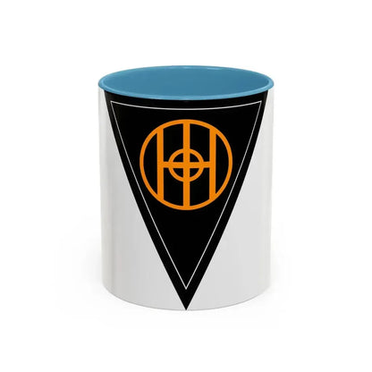 83rd Infantry Division SSI (U.S. Army) Accent Coffee Mug 11oz Light Blue - Go Mug Yourself