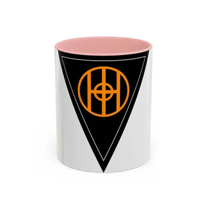 83rd Infantry Division SSI (U.S. Army) Accent Coffee Mug 11oz Pink - Go Mug Yourself