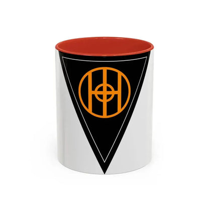 83rd Infantry Division SSI (U.S. Army) Accent Coffee Mug 11oz Red - Go Mug Yourself