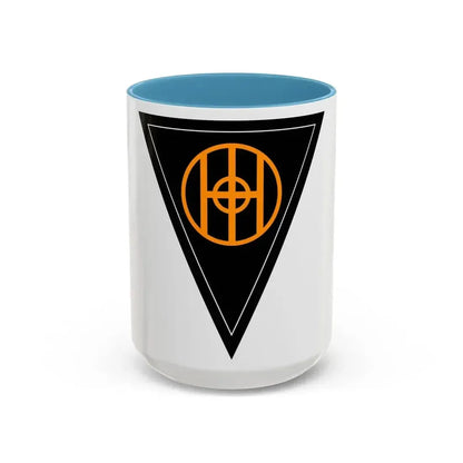 83rd Infantry Division SSI (U.S. Army) Accent Coffee Mug 15oz Light Blue - Go Mug Yourself