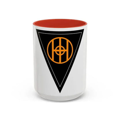 83rd Infantry Division SSI (U.S. Army) Accent Coffee Mug 15oz Red - Go Mug Yourself