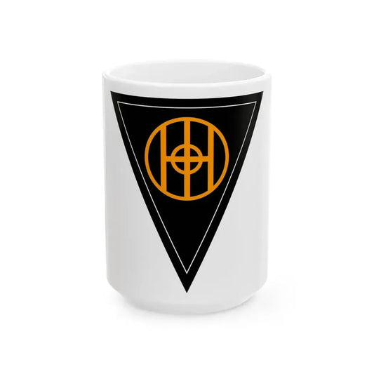 83rd Infantry Division SSI (U.S. Army) White Coffee Mug 15oz - Go Mug Yourself