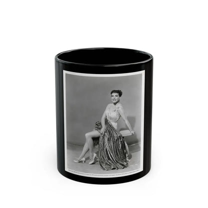 Julia Adams #37 (Vintage Female Icon) Black Coffee Mug-11oz-Go Mug Yourself