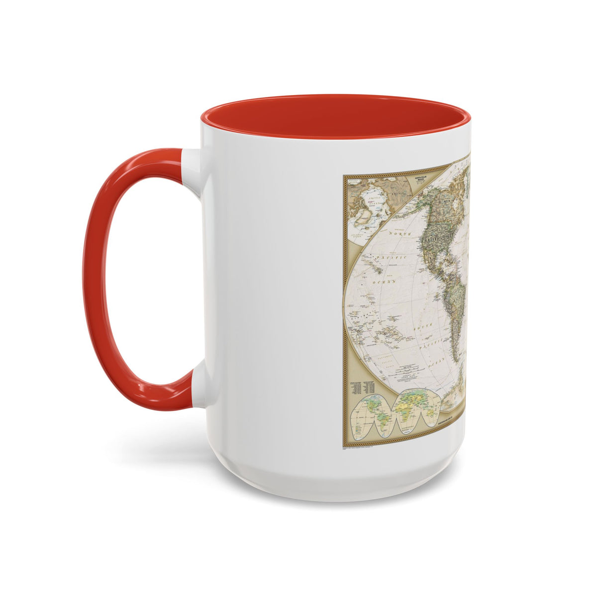 World Map - Political Antique (2007) (Map) Accent Coffee Mug