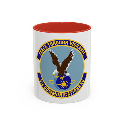 5th Communications Squadron (U.S. Air Force) Accent Coffee Mug