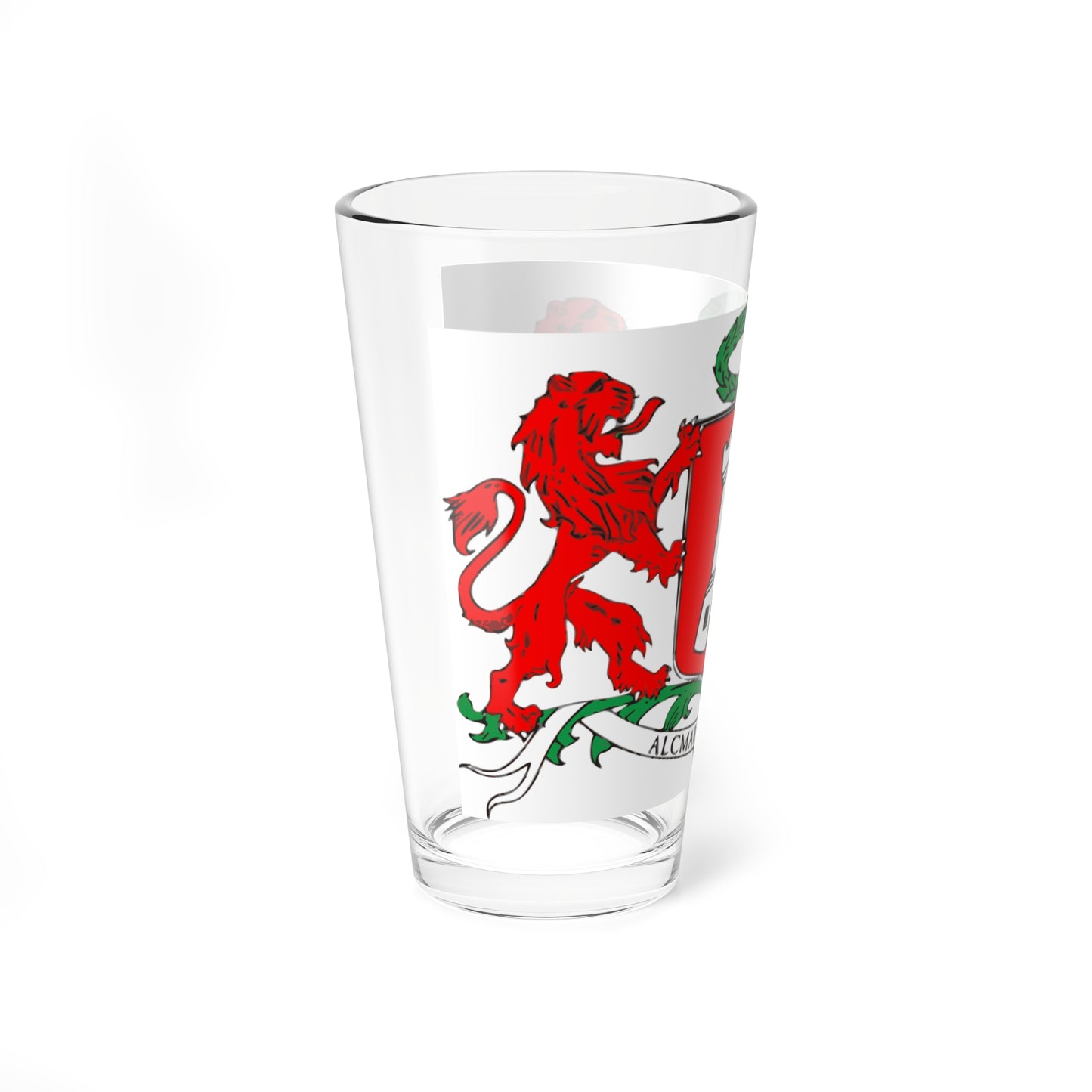 Wapen van Alkmaar bewerkt (Netherlands) (Coat of Arms) Pint Glass 16oz