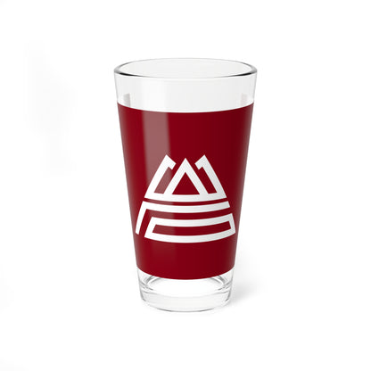 Flag of Iwase Ibaraki 1955-2005 no text (Japan) Pint Glass 16oz