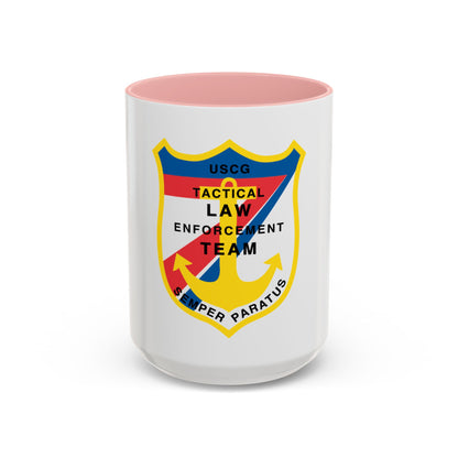 USCG Tactical Law Enforcement Team District 7 (U.S. Coast Guard) Accent Coffee Mug