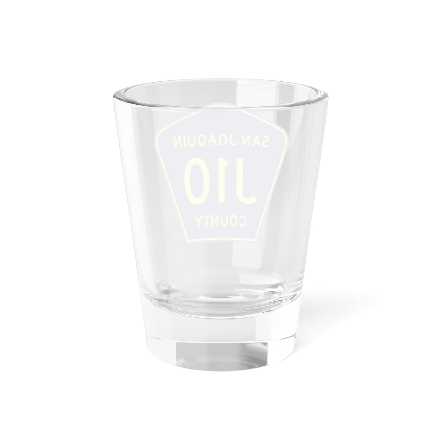 San Joaquin County J10 (California) (Road Sign) Shot Glass 1.5oz