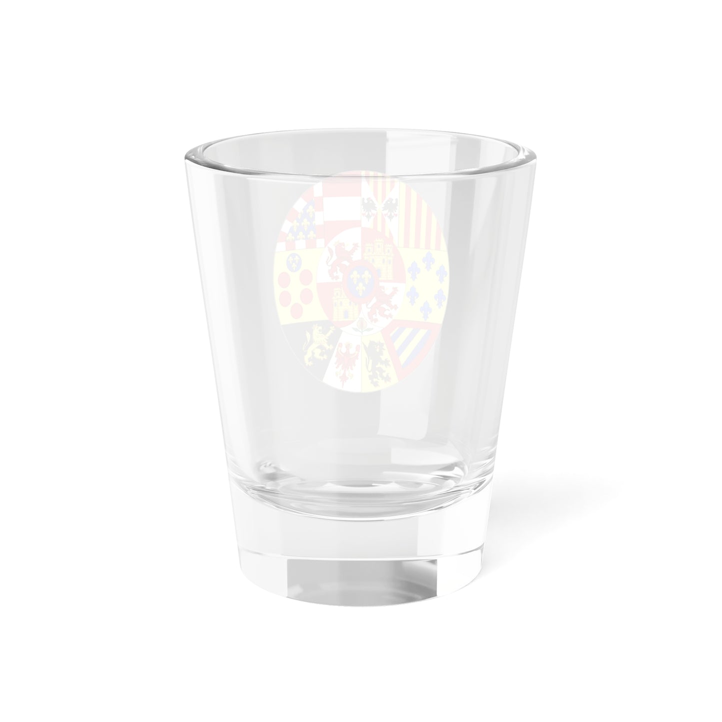 Greater Royal Arms of Spain 1761-1868 and 1874-1931 (Spain) (Coat of Arms) Shot Glass 1.5oz