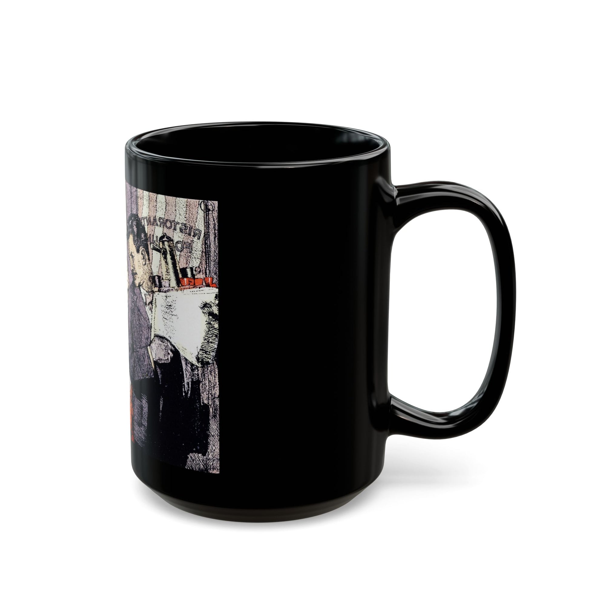 Empty Tables (1), Woman's Home Companion, November 1924 - Black Coffee Mug-Go Mug Yourself