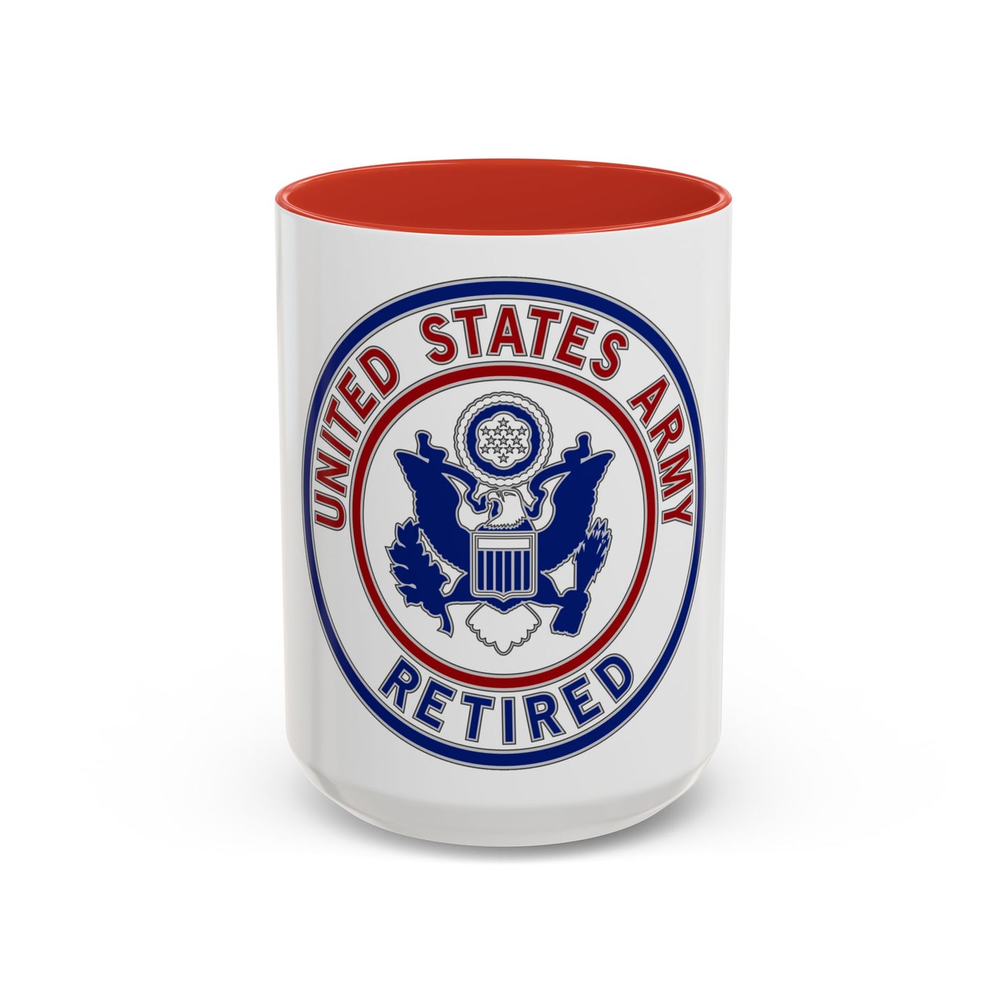 Retired Service Identification Badge 2 (U.S. Army) Accent Coffee Mug