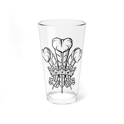 Ich dien (United Kingdom) (Coat of Arms) Pint Glass 16oz