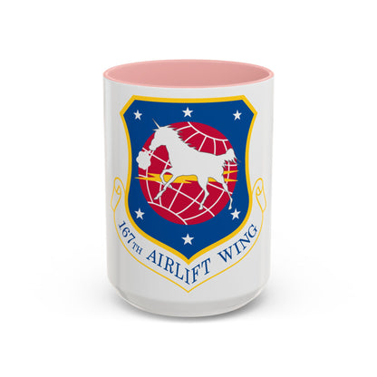 Tasse à café décorative 167e escadre de transport aérien (US Air Force)