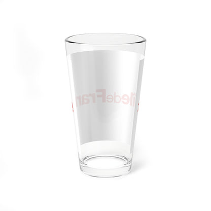 Flag of the Ile-de-France Region (France) Pint Glass 16oz