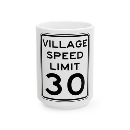 NYSDOT NYR2-5 (New York) (Road Sign) White Coffee Mug