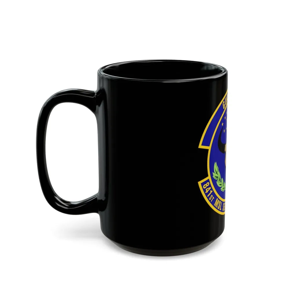 841 Missile Security Forces Squadron AFGSC (U.S. Air Force) Black Coffee Mug-Go Mug Yourself