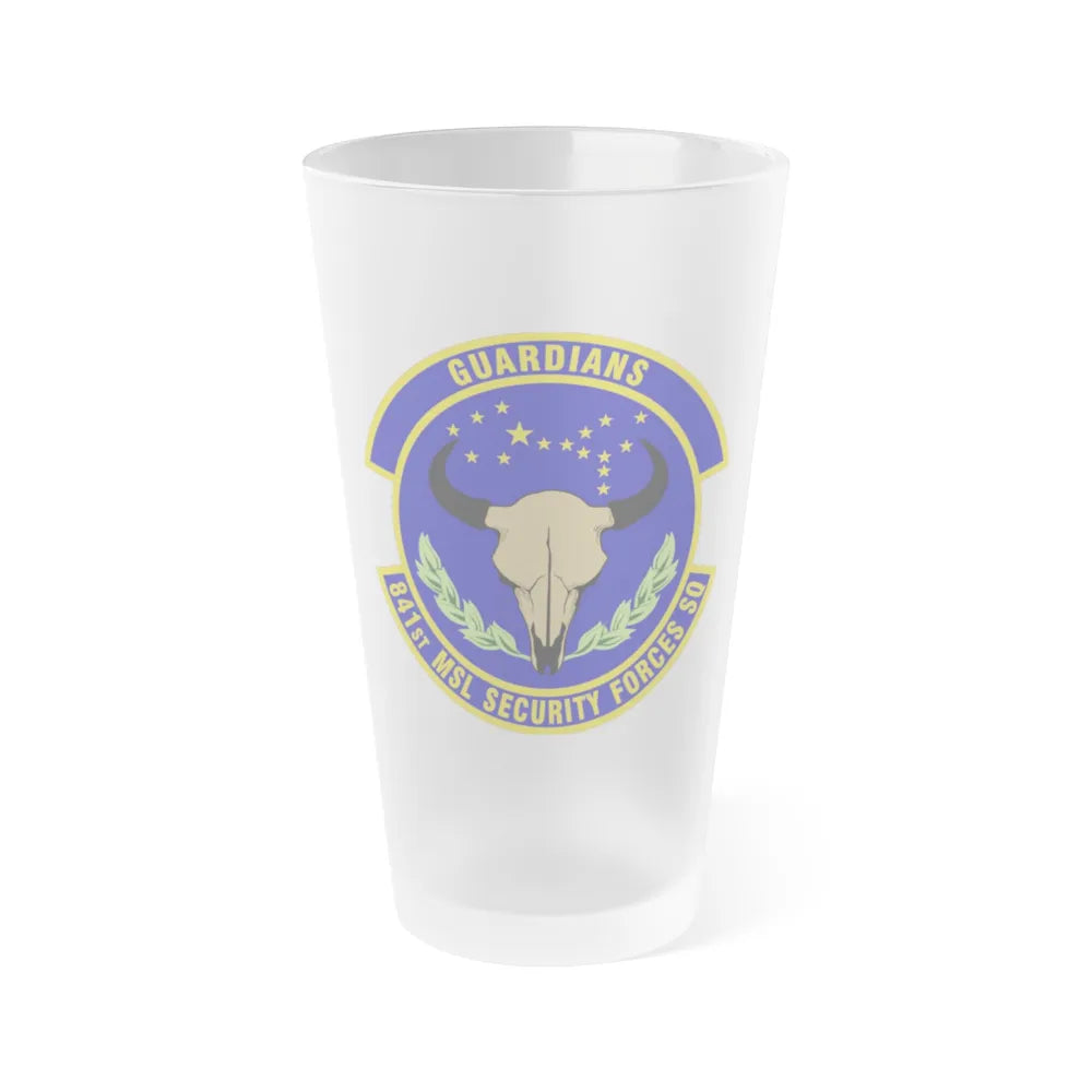 841 Missile Security Forces Squadron AFGSC (U.S. Air Force) Frosted Pint Glass 16oz-16oz-Frosted-Go Mug Yourself