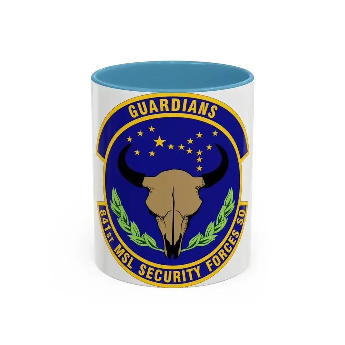 841 Missile Security Forces Squadron AFGSC (U.S. Air Force) Accent Coffee Mug 11oz Light Blue - Go Mug Yourself