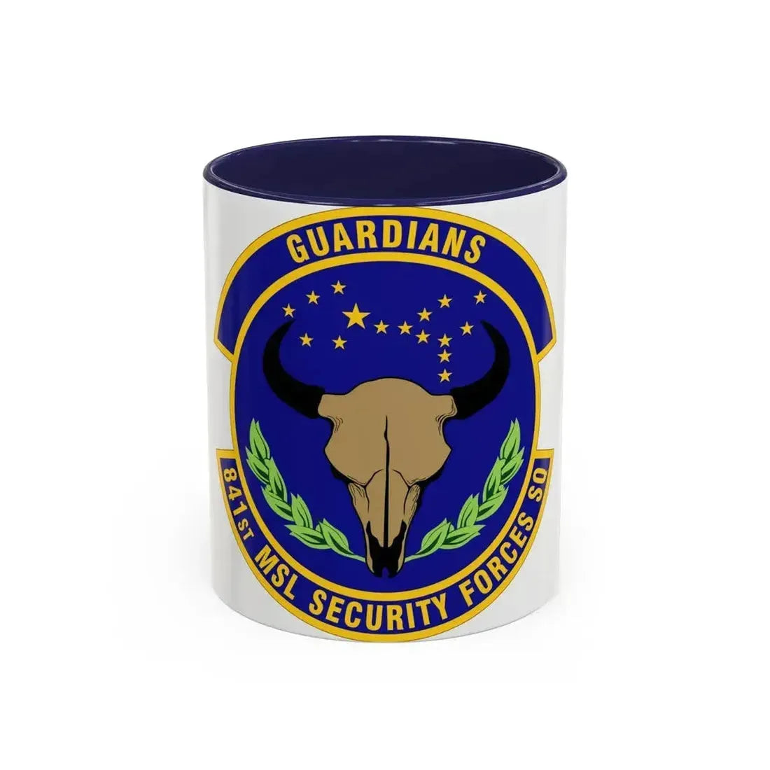 841 Missile Security Forces Squadron AFGSC (U.S. Air Force) Accent Coffee Mug 11oz Navy - Go Mug Yourself