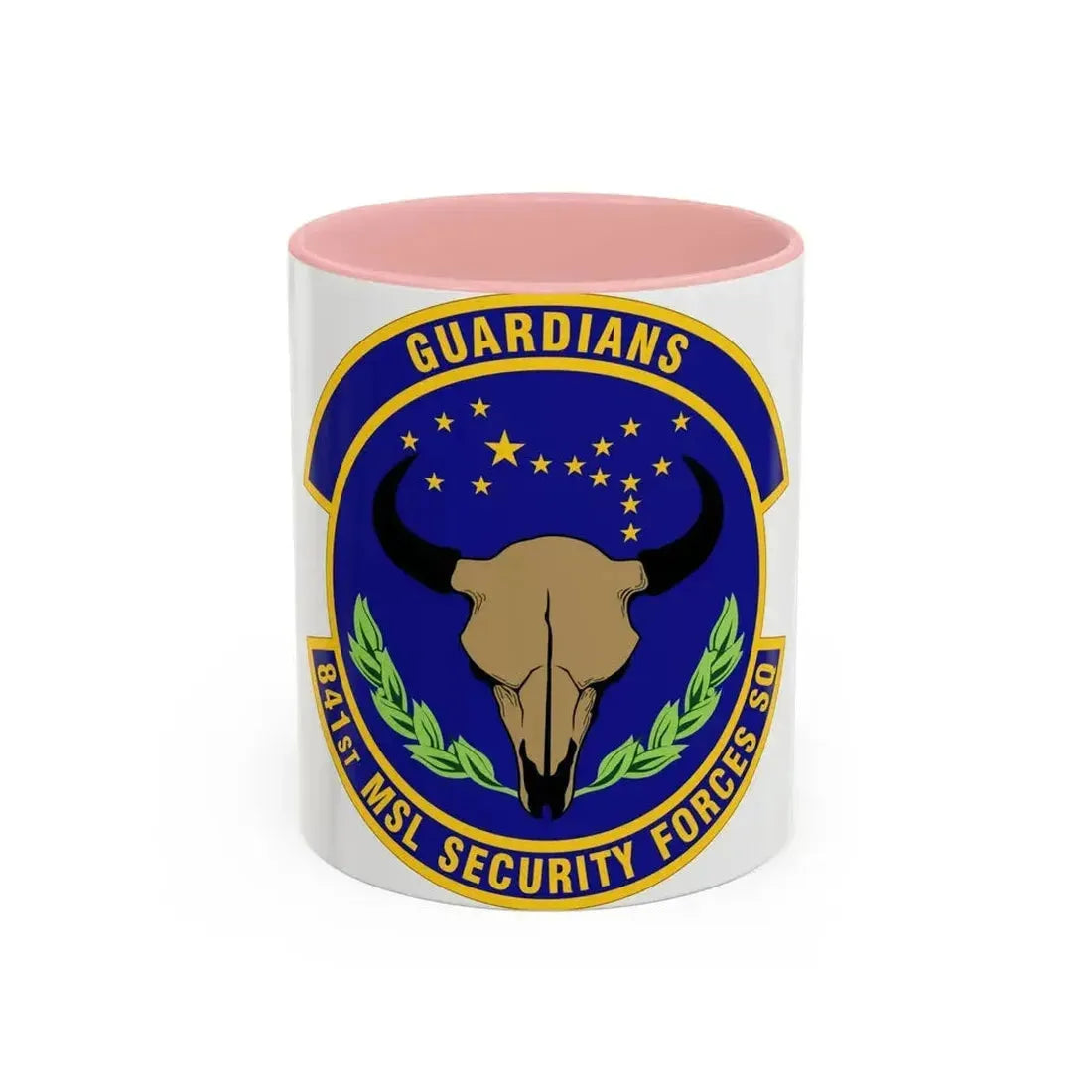 841 Missile Security Forces Squadron AFGSC (U.S. Air Force) Accent Coffee Mug 11oz Pink - Go Mug Yourself