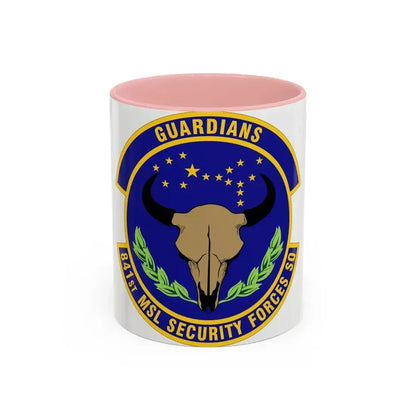 841 Missile Security Forces Squadron AFGSC (U.S. Air Force) Accent Coffee Mug 11oz Pink - Go Mug Yourself