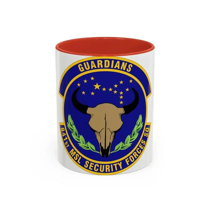 841 Missile Security Forces Squadron AFGSC (U.S. Air Force) Accent Coffee Mug 11oz Red - Go Mug Yourself