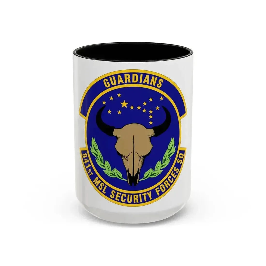 841 Missile Security Forces Squadron AFGSC (U.S. Air Force) Accent Coffee Mug 15oz Black - Go Mug Yourself