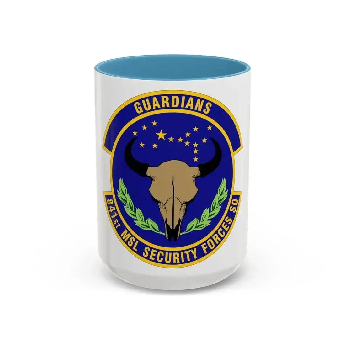 841 Missile Security Forces Squadron AFGSC (U.S. Air Force) Accent Coffee Mug 15oz Light Blue - Go Mug Yourself