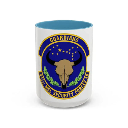 841 Missile Security Forces Squadron AFGSC (U.S. Air Force) Accent Coffee Mug 15oz Light Blue - Go Mug Yourself