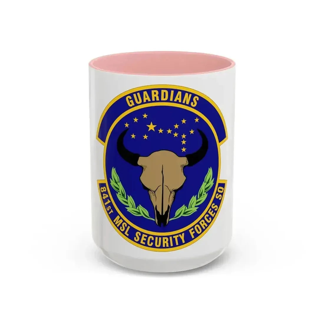 841 Missile Security Forces Squadron AFGSC (U.S. Air Force) Accent Coffee Mug 15oz Pink - Go Mug Yourself