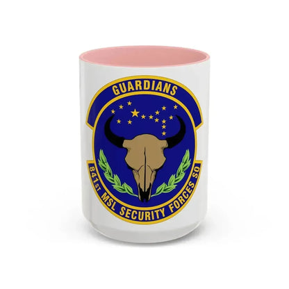 841 Missile Security Forces Squadron AFGSC (U.S. Air Force) Accent Coffee Mug 15oz Pink - Go Mug Yourself