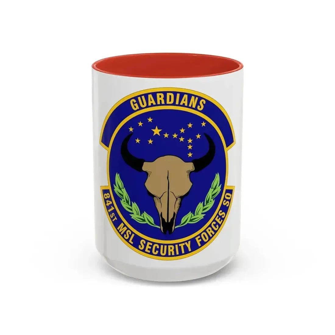 841 Missile Security Forces Squadron AFGSC (U.S. Air Force) Accent Coffee Mug 15oz Red - Go Mug Yourself