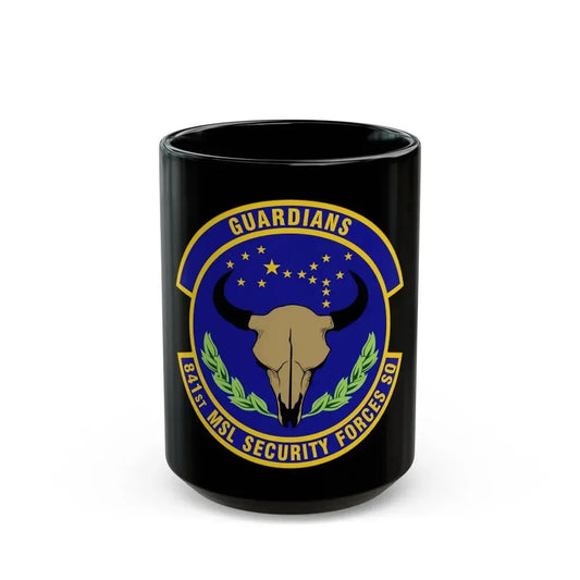 841 Missile Security Forces Squadron AFGSC (U.S. Air Force) Black Coffee Mug 15oz - Go Mug Yourself