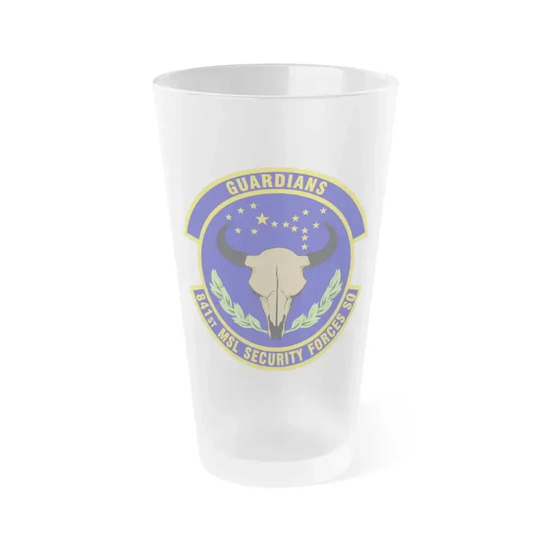 841 Missile Security Forces Squadron AFGSC (U.S. Air Force) Frosted Pint Glass 16oz 16oz Frosted - Go Mug Yourself