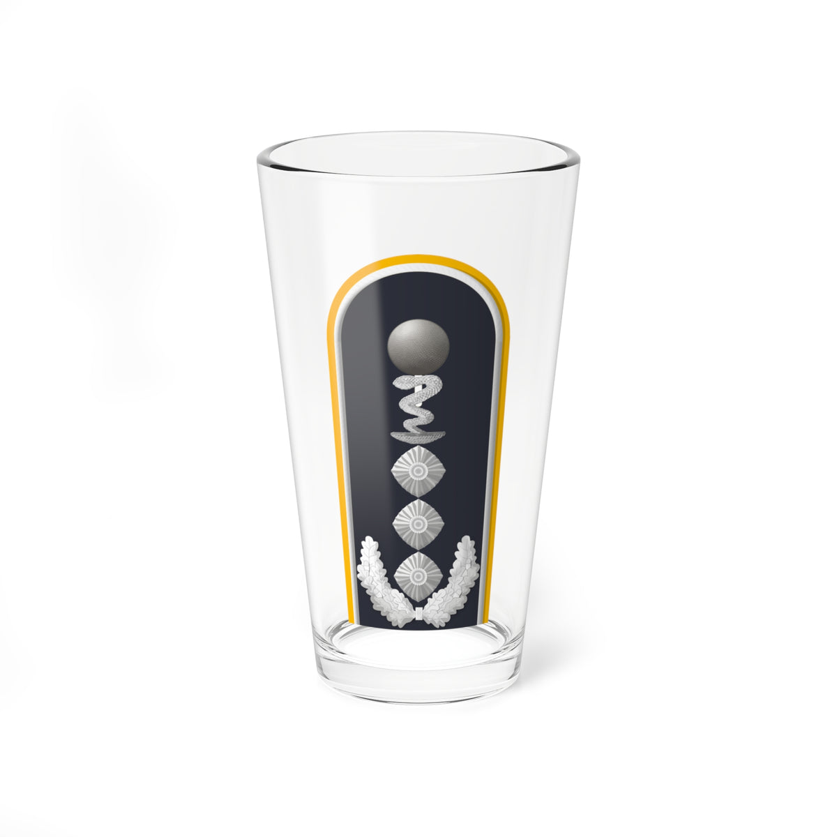 LD B 53d Oberstapotheker PH L (Military Rank) Pint Glass 16oz