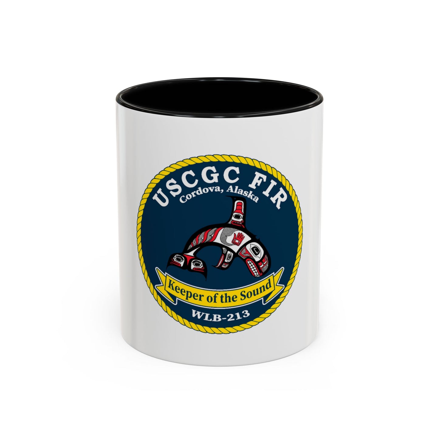 USCG FIR WLB 213 (U.S. Coast Guard) Accent Coffee Mug