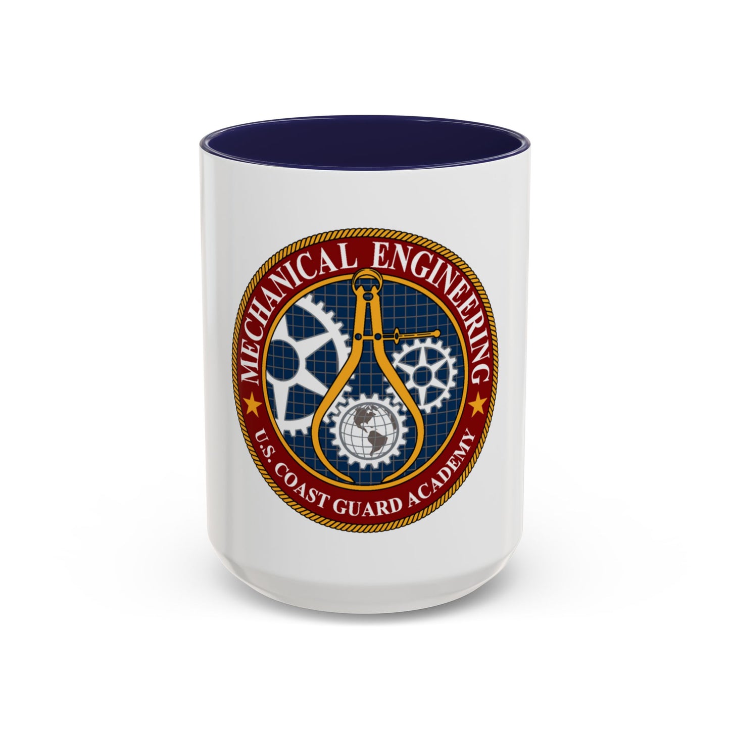 USCG Acad Mech Engineering (U.S. Coast Guard) Accent Coffee Mug