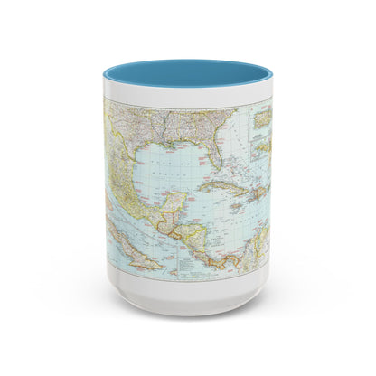 Central America & West Indies (1939) (Map) Accent Coffee Mug