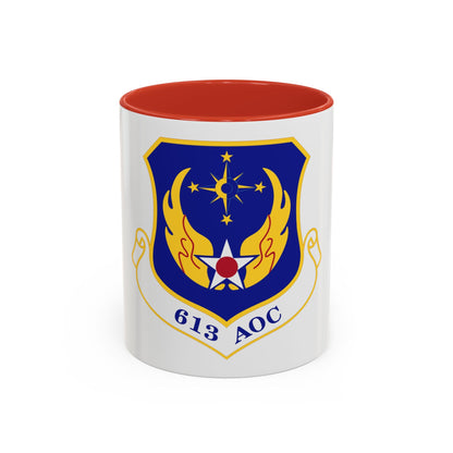613th Air and Space Operations Center (U.S. Air Force) Accent Coffee Mug