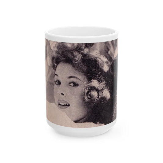 Jill St. John #231 (Vintage Female Icon) White Coffee Mug-15oz-Go Mug Yourself