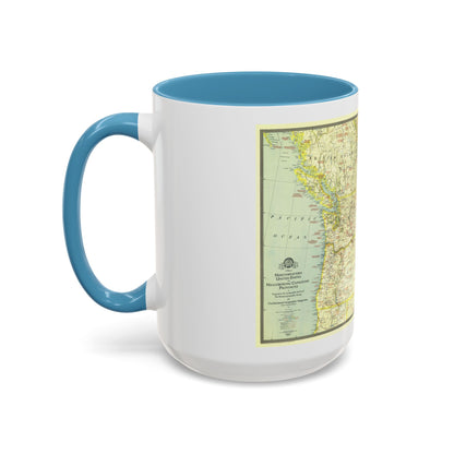 USA - Northwestern (1941) (Map) Accent Coffee Mug