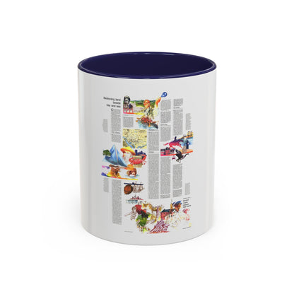 USA - Mid-Atlantic States 2 (1976) (Map) Accent Coffee Mug