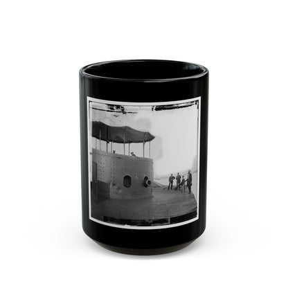 James River, Va. Deck And Turret Of U.S.S. Monitor Seen From The Bow (I.E. Stern) (U.S. Civil War) Black Coffee Mug