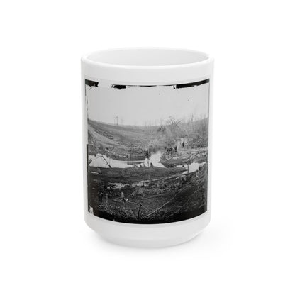 Cub Run, Va.  View With Destroyed Bridge (U.S. Civil War) White Coffee Mug