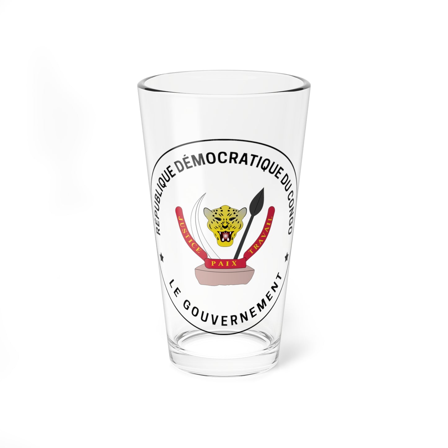 Seal of the DR Congo Government (Congo) (Coat of Arms) Pint Glass 16oz