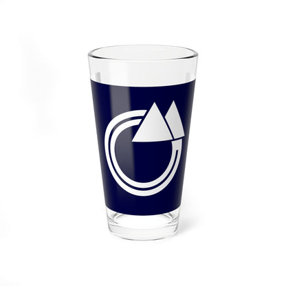 Flag of Hakuba Nagano (Japan) Pint Glass 16oz